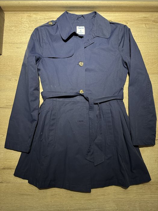 Palton bleumarin (gen Burberry) fete 162 cm