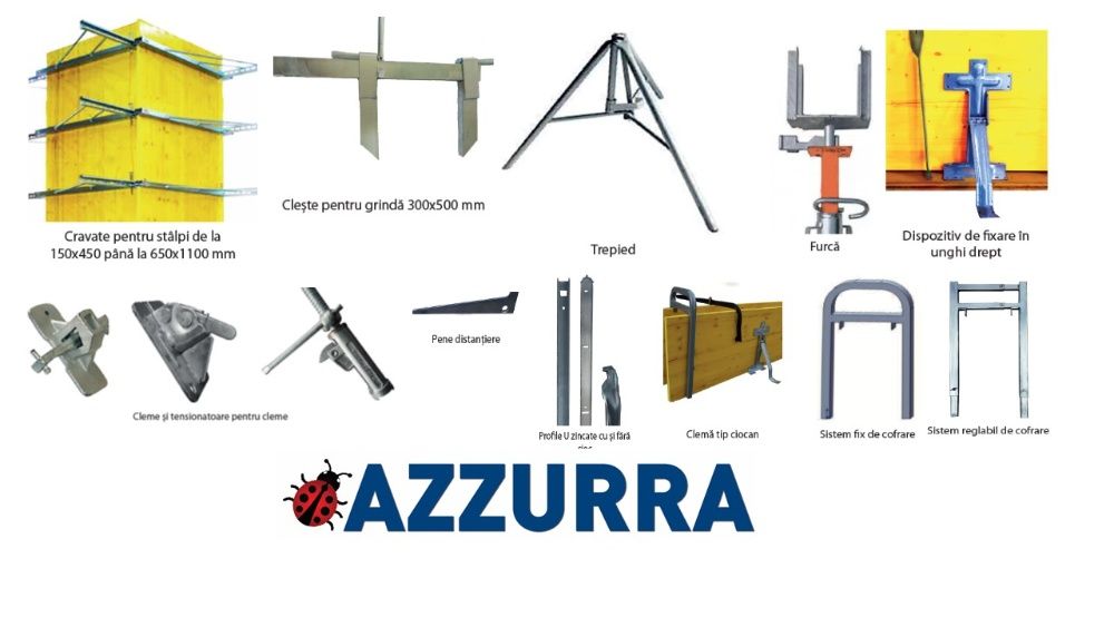 DISTANTIERI COFRAJ de la 10 la 200 cm , PENE, Montanti, Vinclu, lamele