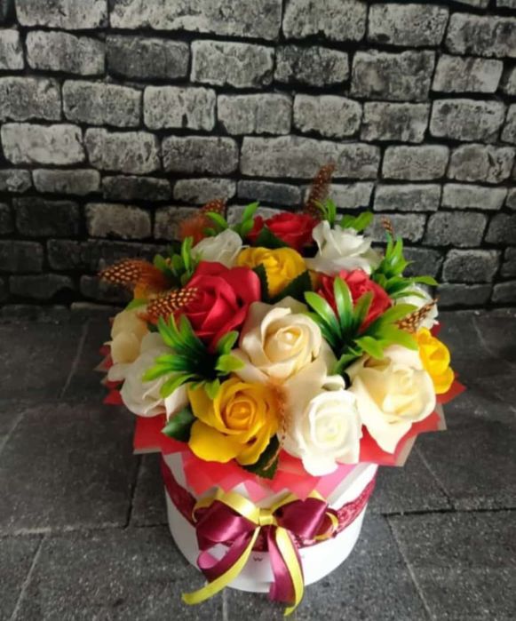 Букетик из мыльных роз