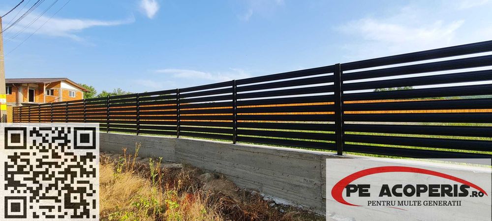Șipcă metalică pentru gard și porți – montaj rapid, posibil si în Rate