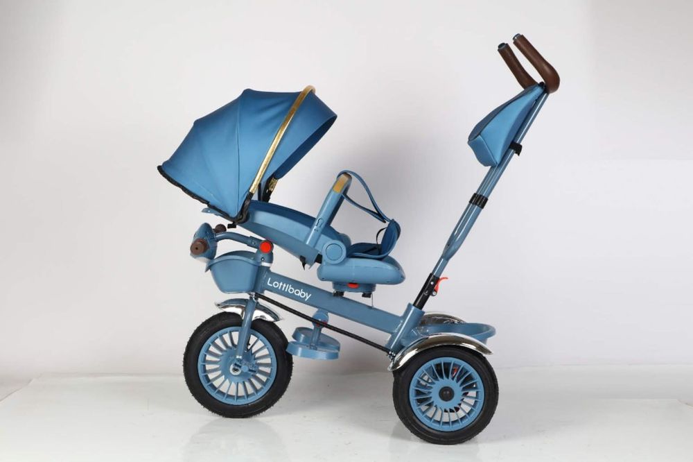 Детский трехколесный велосипед-коляска. Новая.