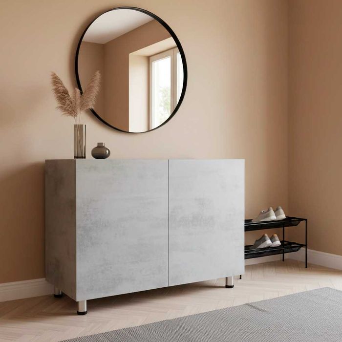 Акция! ТУМБА ЛОФТ KOMOD TUMBA LOFT  Серая тумбочка трюмо Kulrang комод