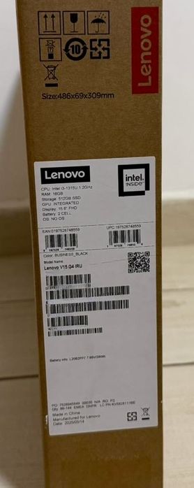 Lenovo V15 G4 IRU i3 1315U 1.2 GHz / 16Gb Ram / 512 SSD / 15.6”
