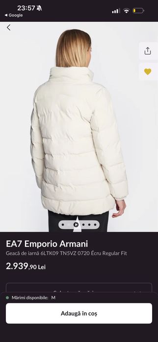 Geaca femei - Emporio Armani EA7 - xs