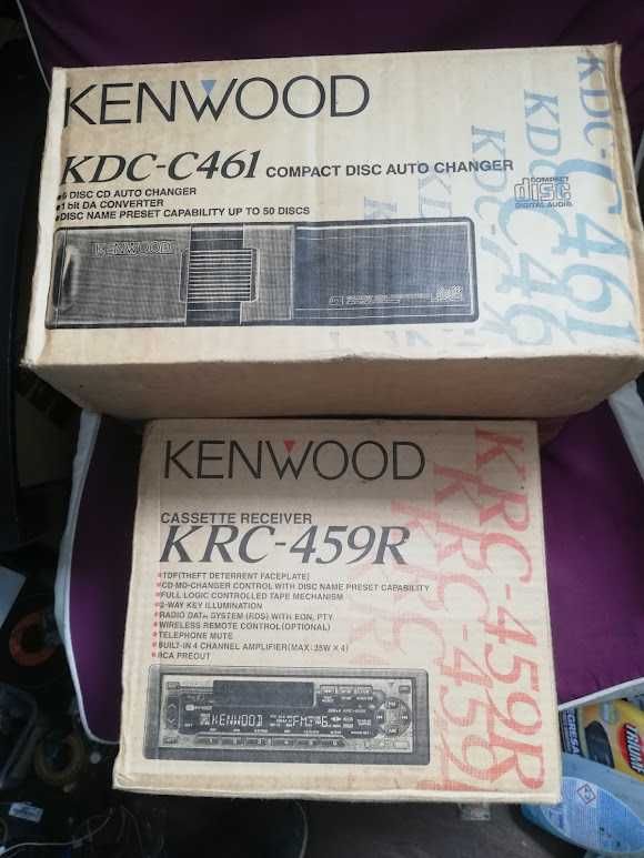 Vand radiocasetofon auto Kenwood KRC 459R,magazie KDC C461
