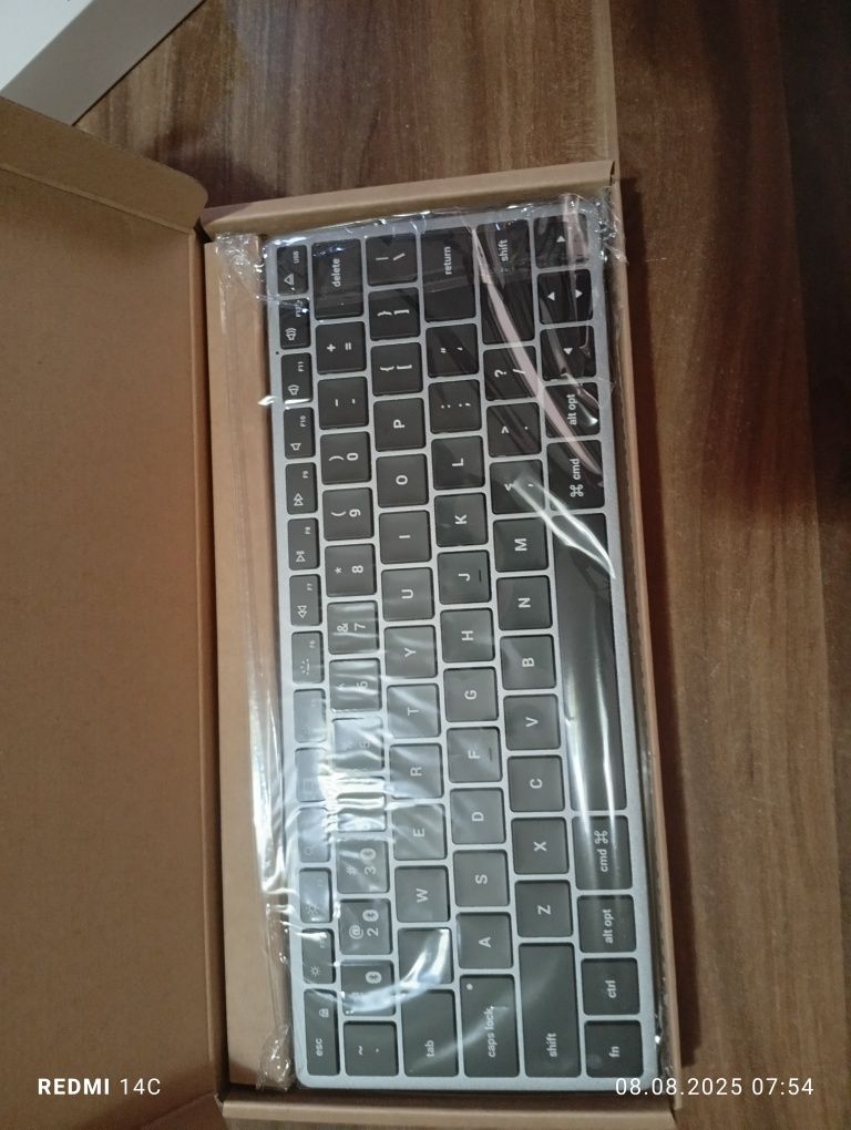 Клавиатура Satechi Slim X1 Bluetooth, Безжична, Подсветка, US, Космиче