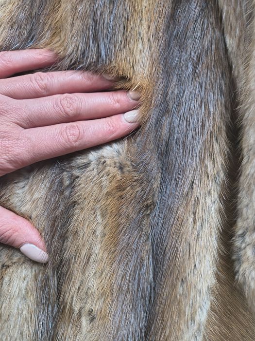 Палто естествен косъм