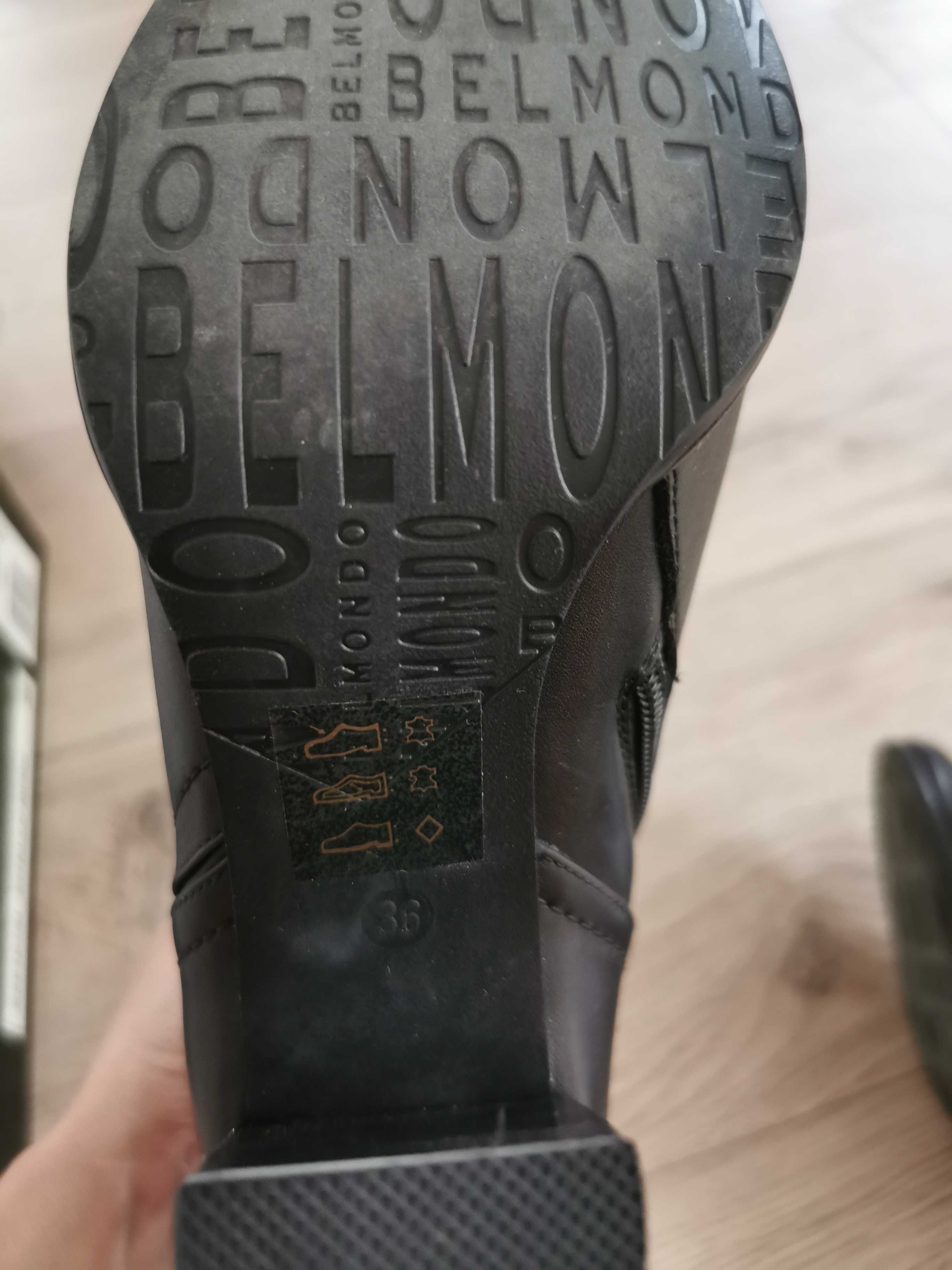 Botine din piele Belmondo, mărime 36