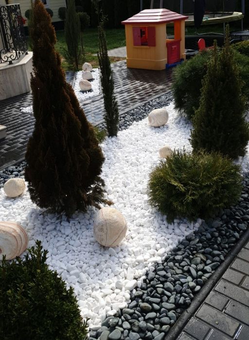 Depozit Piatra marmura alba thasos decorativa curte gradina flori firm