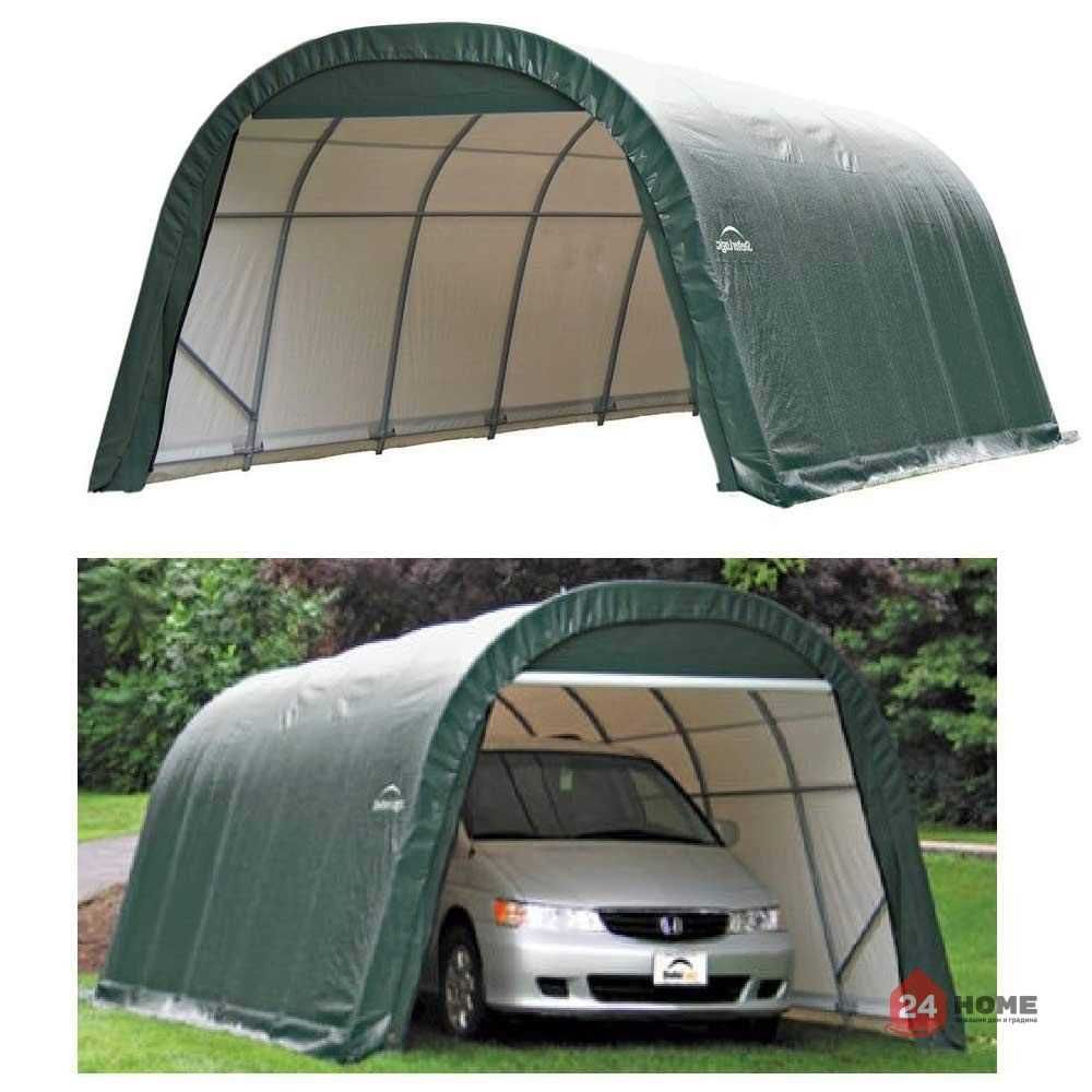Гараж за автомобил ShelterLogic 3×6.1х2.4 м, овален