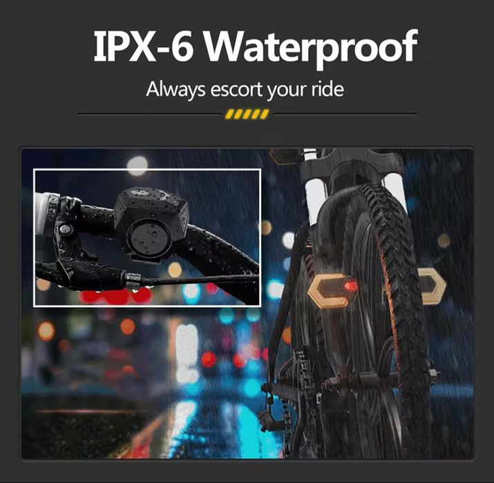 Semnalizare wifi bicicleta/trotineta/scooter față/spate, claxon, alarm