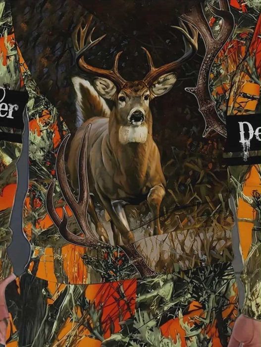 УНИСЕКС спортен екип с красив благодороден елен - размер 5-6XL НОВ!