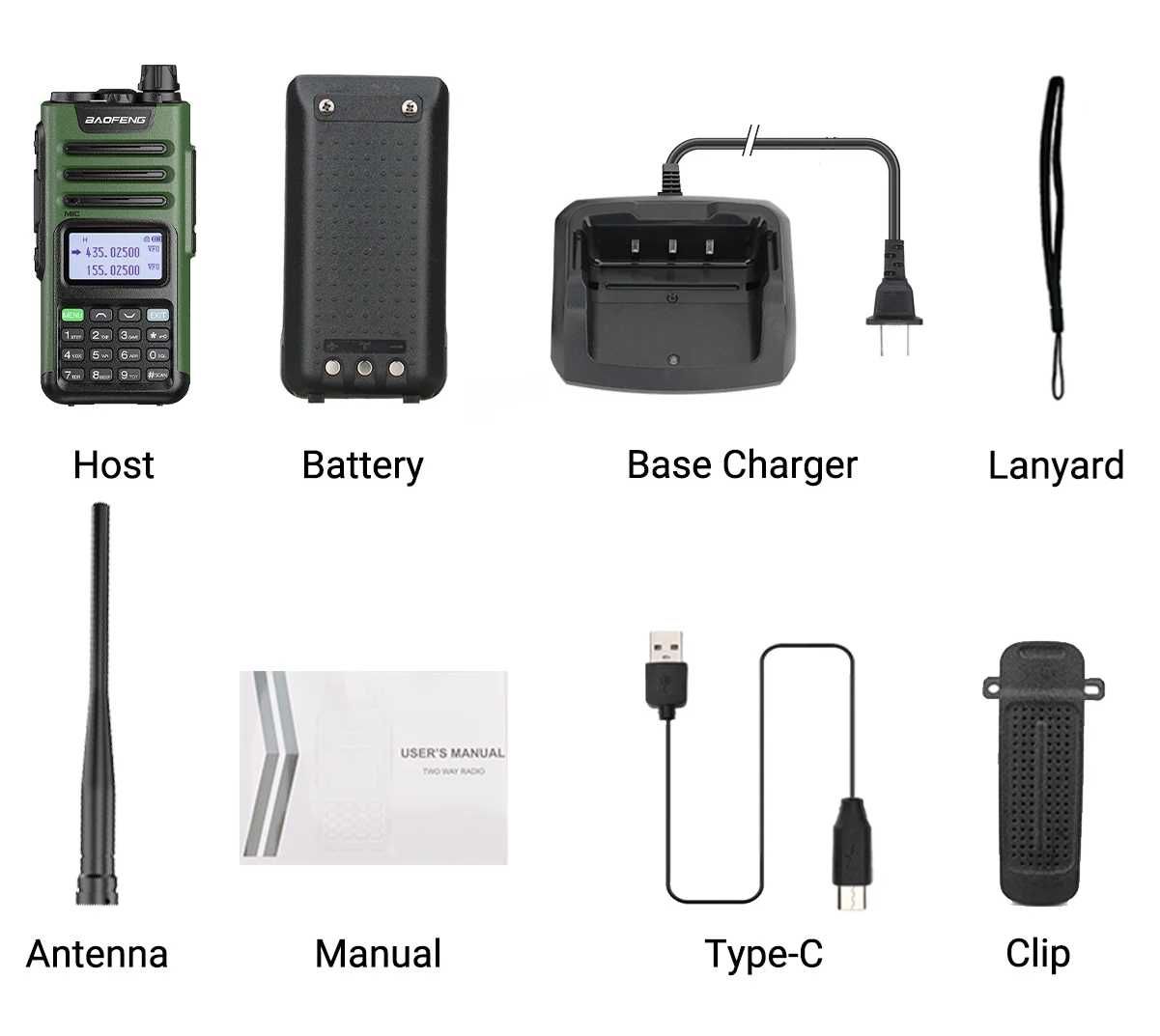 Statie Baofeng Walkie-talkie M-13 PRO 2025  Neagra, Stand incarcare