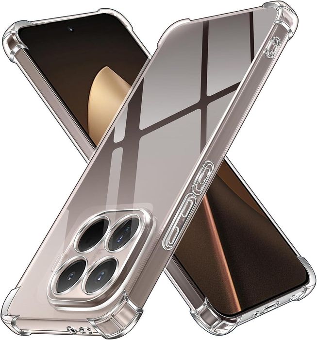 Прозрачен силиконов удароустойчив кейс за xiaomi 15t pro