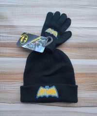 Нов детски комплект, шапка и ръкавици Batman / р-р: L