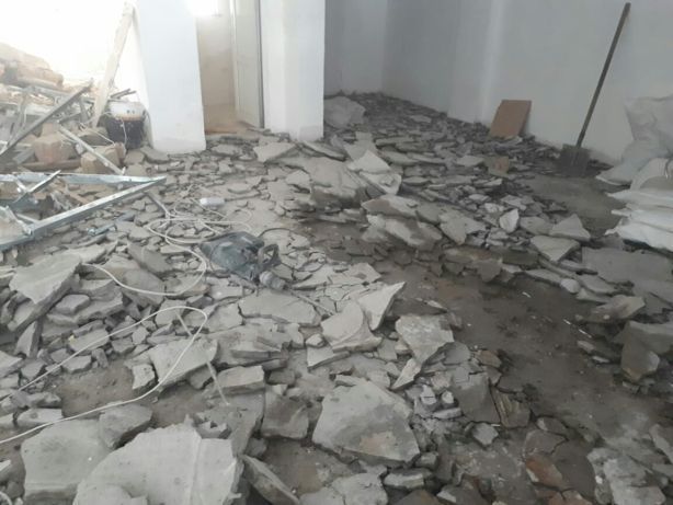 Демонтаж разрушение бетона кирпич кафел стяжка стен перегородок
