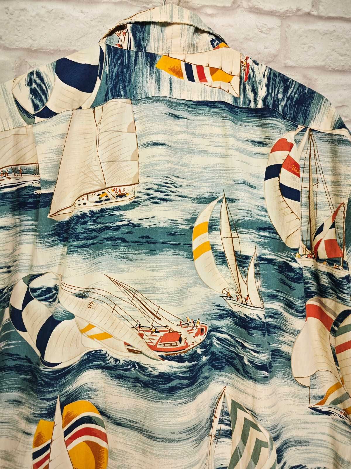 Ralph Lauren Оригинална мъжка рядка риза на лодка / катамаран размер L