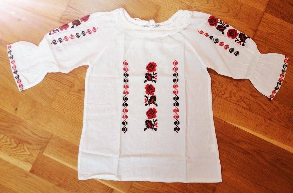 Ie motive tradiționale fetite de la 0 la 16 anișori din bumbac.