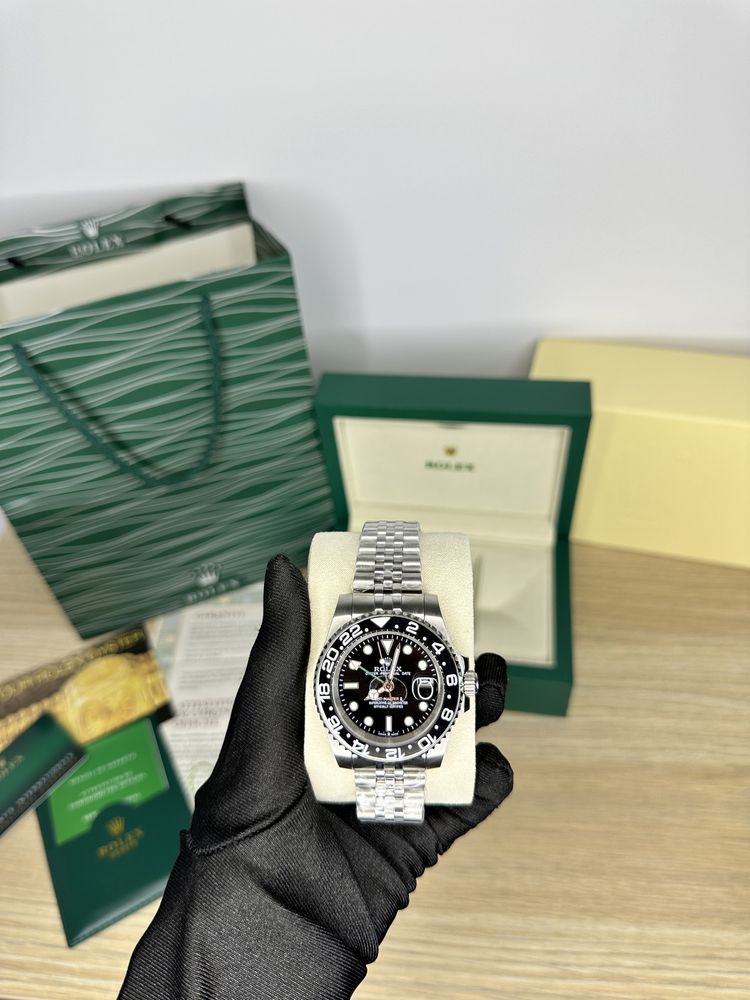 Ceas rolex GMT Master 2 automatic lux cutie și punga inclusă full box