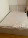 Cadru Pat 140x200 bej lemn