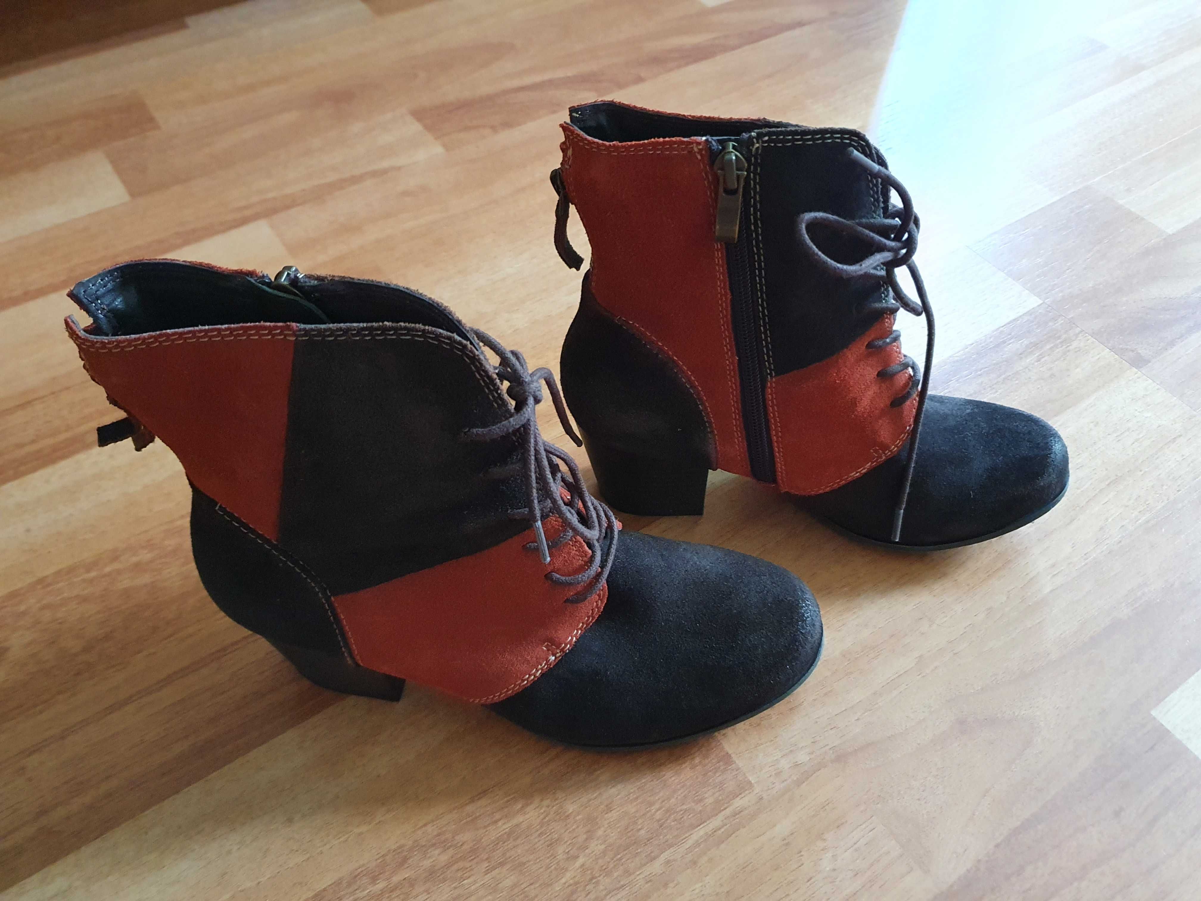 Botine Marco Tozzi, piele naturala, marimea 37