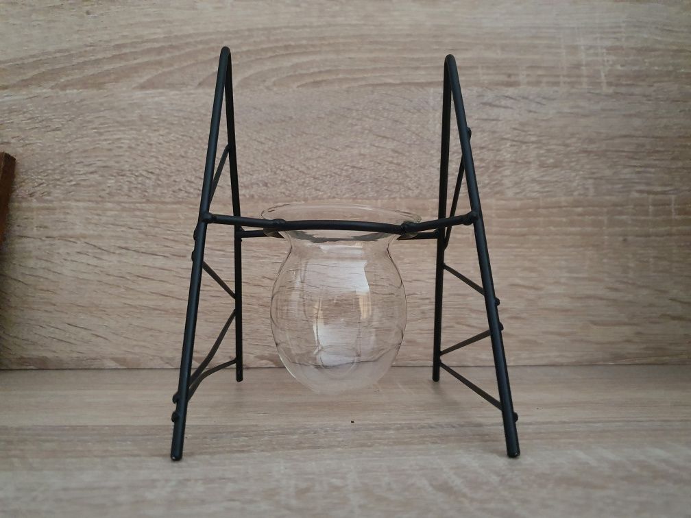 Terrarium cu suport metalic si sticla clara - Stil nordic
