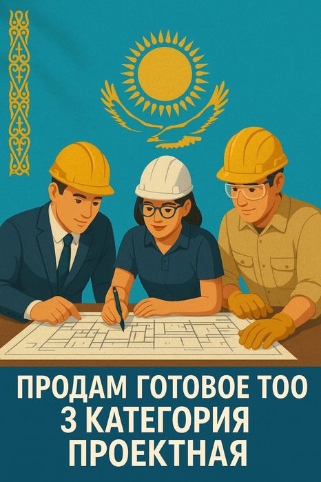 Продам ТОО Проектные работы 3 категория лицензия, чистая без оборотов