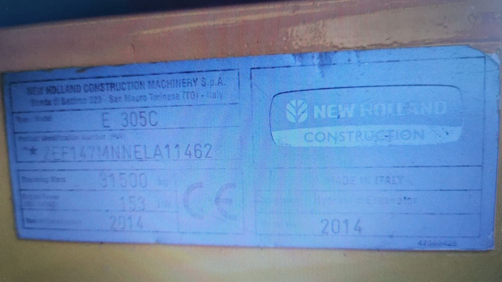 Excavator pe senile NEW HOLLAND KOBELCO E305 / RATE LEASING / 2014
