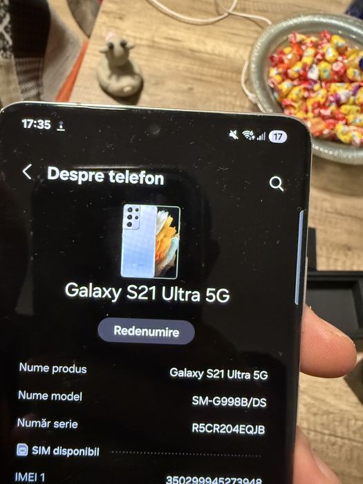 Samsung S 21 ultra stare impecabilă 256 gb spatiu 12 gb ram