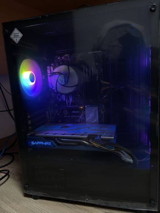 Геймърски PC i7-6700 + RX 580 8GB | 16GB RAM | RGB