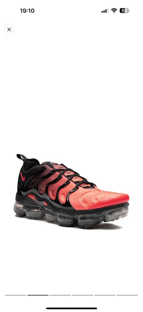 Vand Nike Air Vapormax Plus Black/Bright Crimson