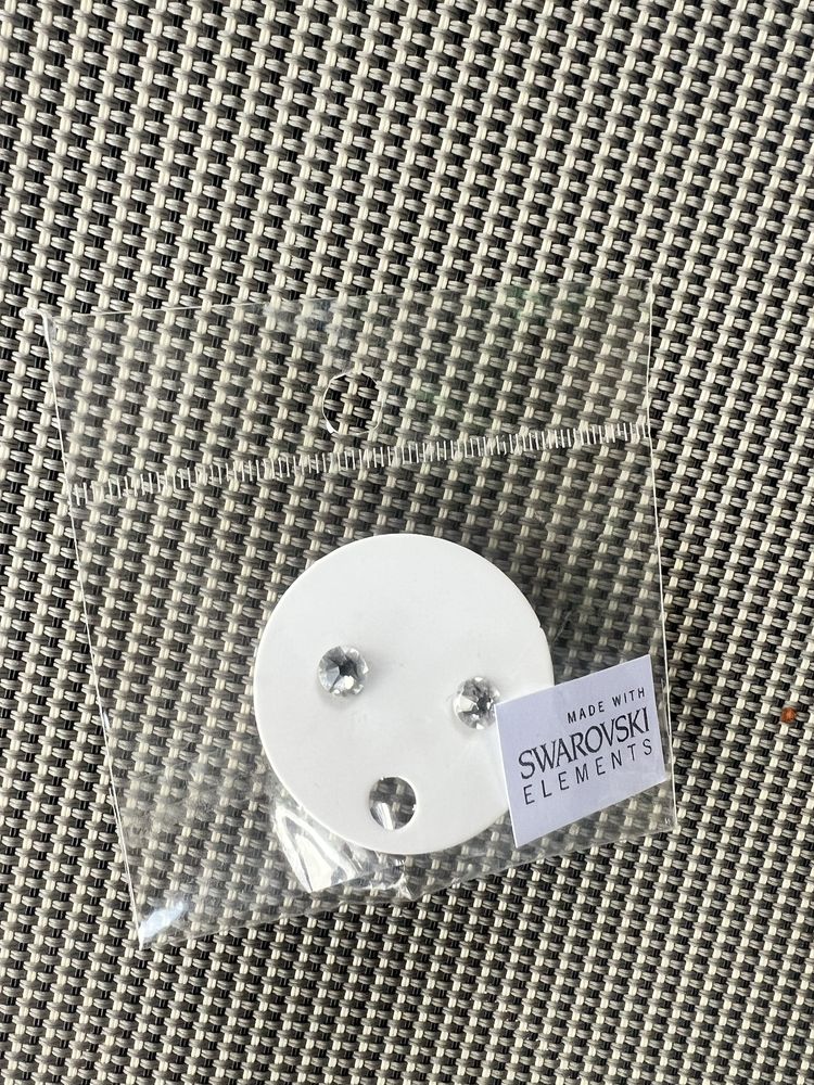 Обеци сребърни Swarovski