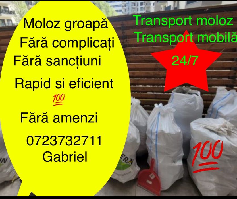 Debarasări ,mobila veche ,transport moloz , moluz