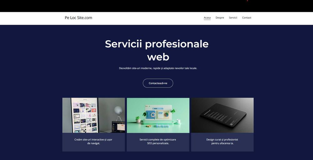 Servicii de dezvoltare web, optimizare SEO pentru site-uri, host