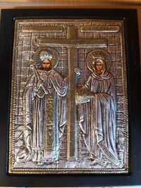 Icoana din metal special copie icoana Bizantina