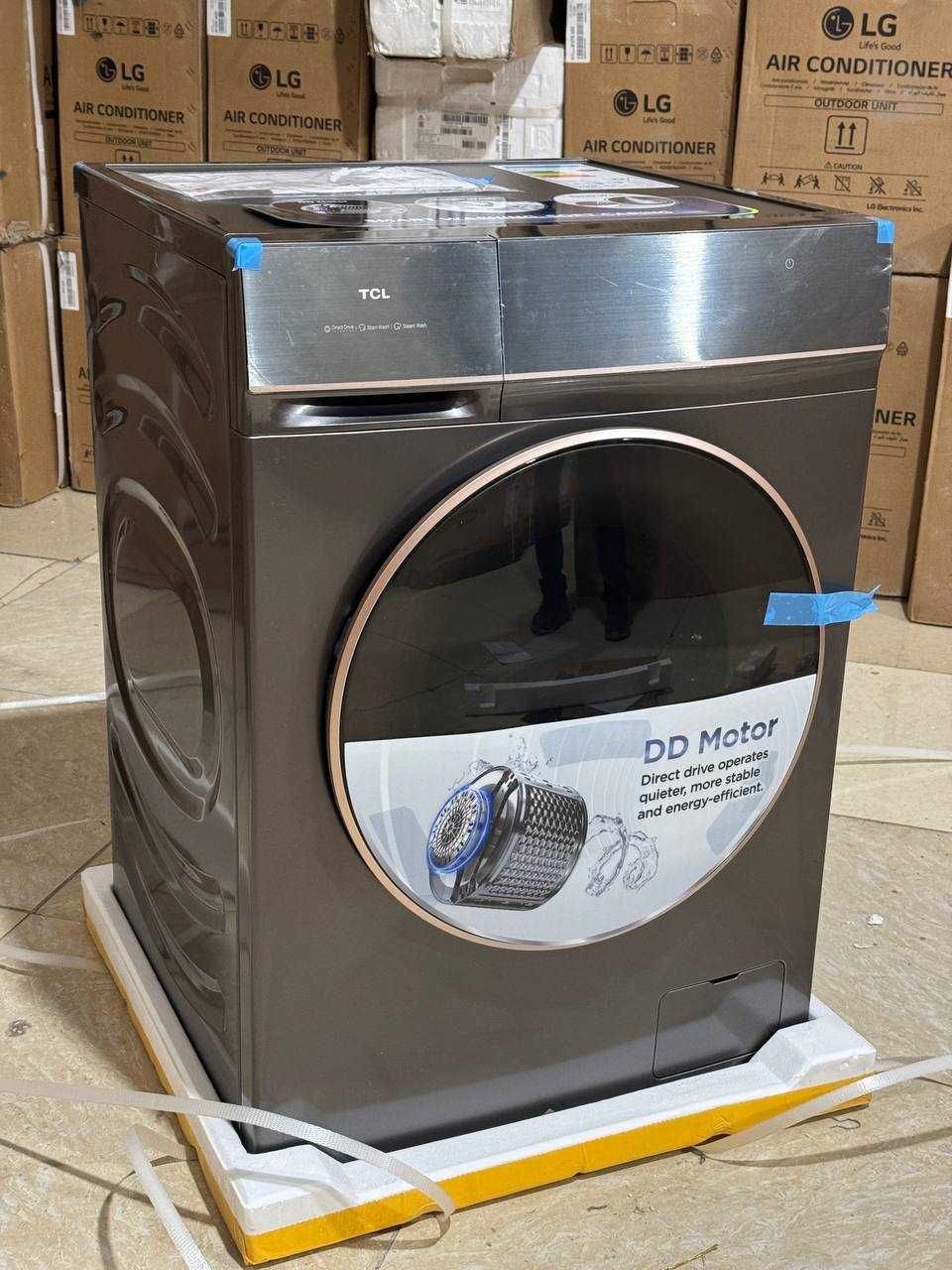 Стиральная машина TCL 10 кг P7110FLG DD Inverter Steam