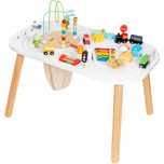 Masa Multifunctionala din Lemn 10 in 1, Jucarii Educationale, Alb