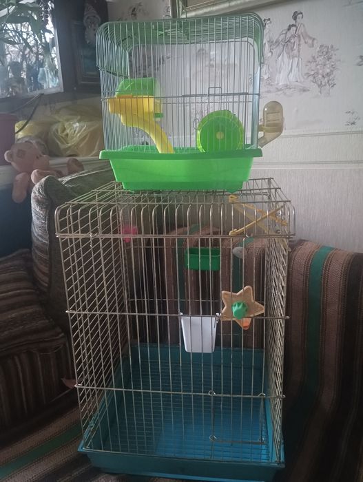 Клетка для птицы и для хомяка