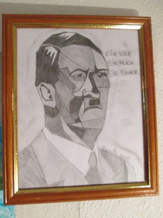 Reducere Tablou "Adolf Hitler" fuhrer ein volk ein reich creion ,desen