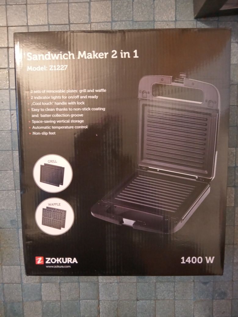 Sandwich maker 2 in 1 zokura sigilat