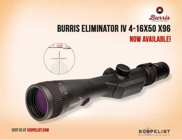 Новый прицел Burris eliminator IV 4x16x50(строенной дальном и бал кал)