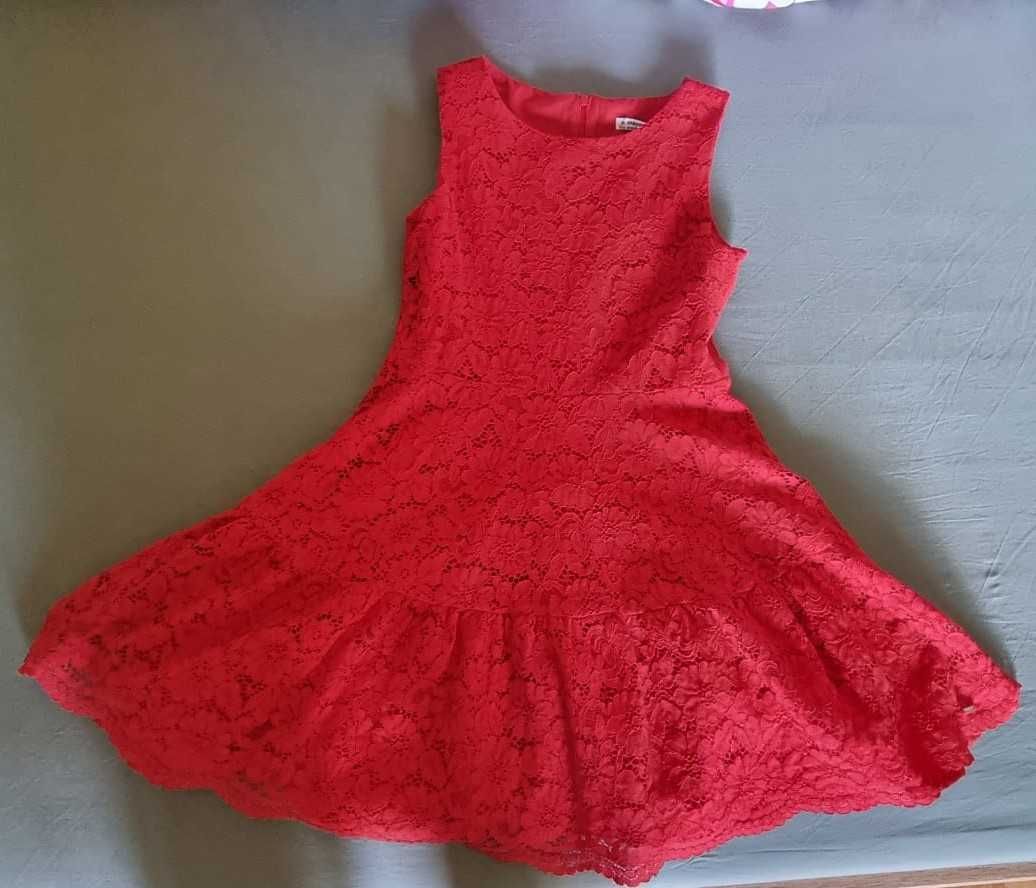 Rochie dantela fetita, Mayoral, rosie, 8-9 ani (152 cm)