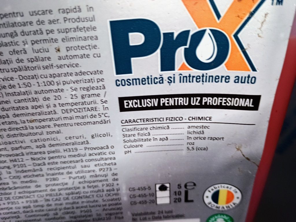 Ceara lichida protecție vopsea  auto, soluție concentrata produs ProX,