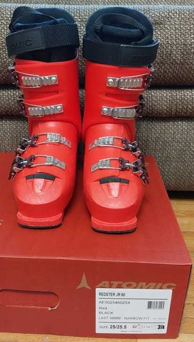 Clapari pentru copii Atomic REDSTER JR 60 rosu marime mondo 25/25.5