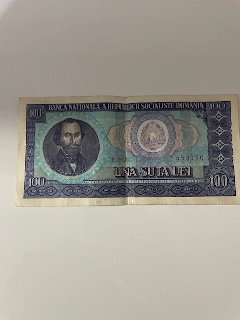 BANCNOTE vechi  romanesti  de 100 LEI, RSR