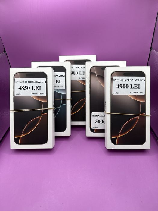 Iphone 16 Pro Max 256gb baterie 100 •Matei Amanet Crangasi•02817