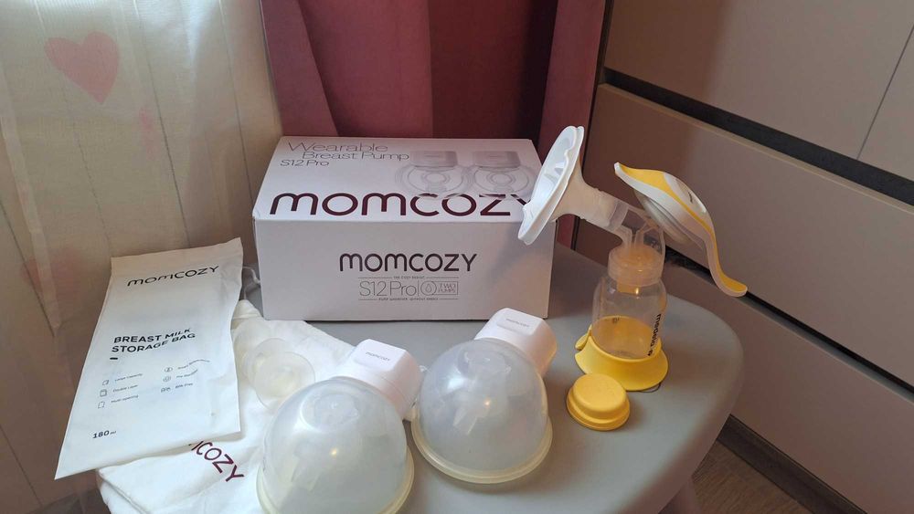 Momcozy S12 Pro, Hands-free - Двойна електрическа помпа за кърма