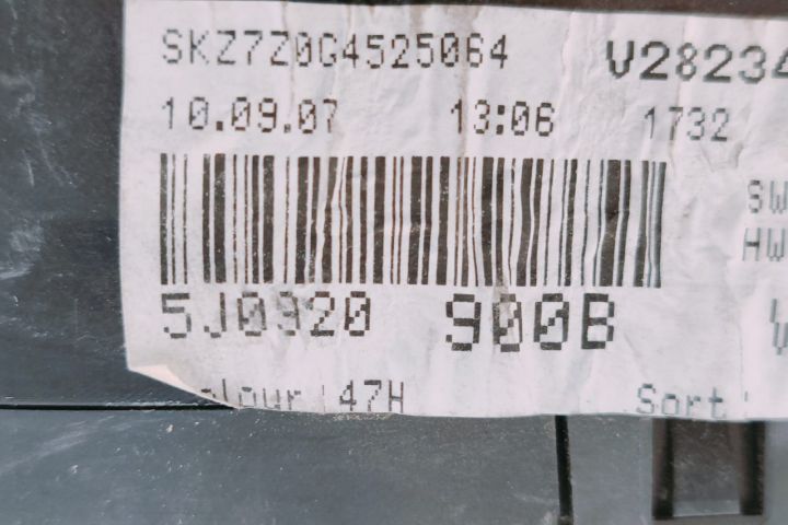 Ceas bord 5J0920900B Skoda Fabia 5J