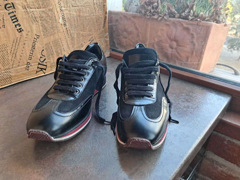 мъжки обувки,черни кожени италиански Massimo Zardi-ном.42