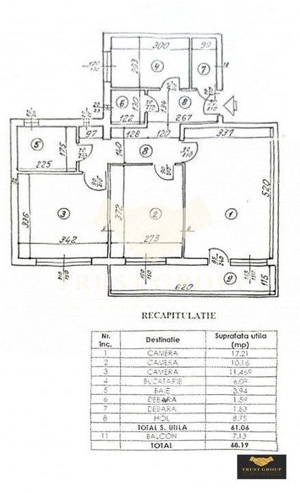 Apartament 3 camere Kiseleff